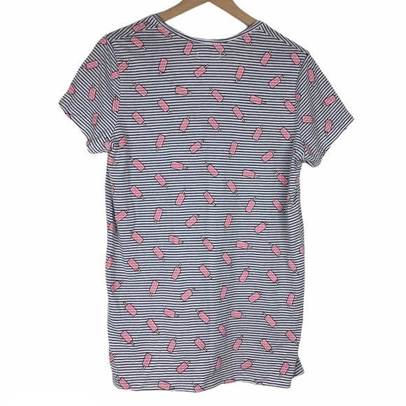 GRAYSON THREADS T Shirt Top Popsicles Stripe Hi Lo Hem Short Sleeves Size XL - Picture 4 of 10